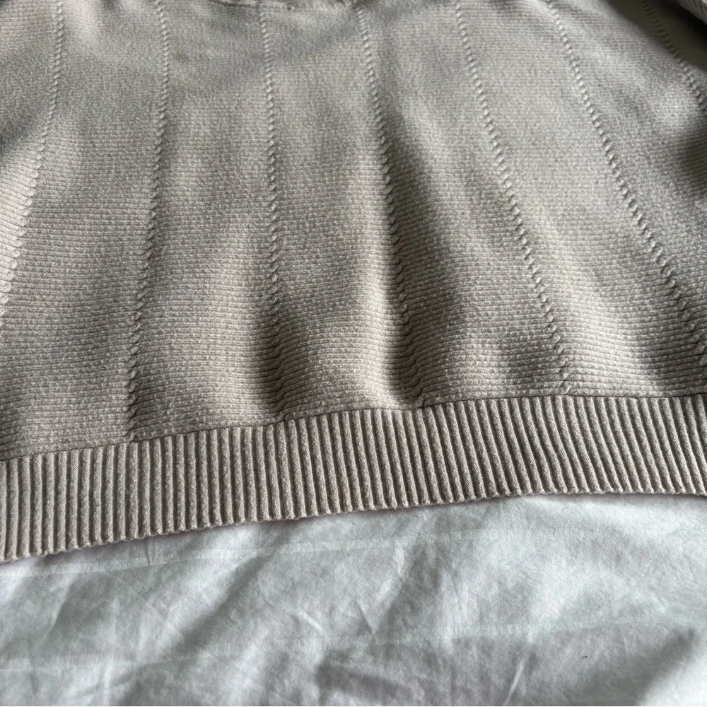 Tahari Ribbed Scoopneck Sweater in Blush - Picture 3 of 7